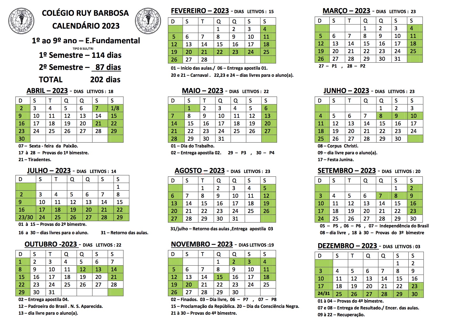 Calendários Antigos - Brasil Escola